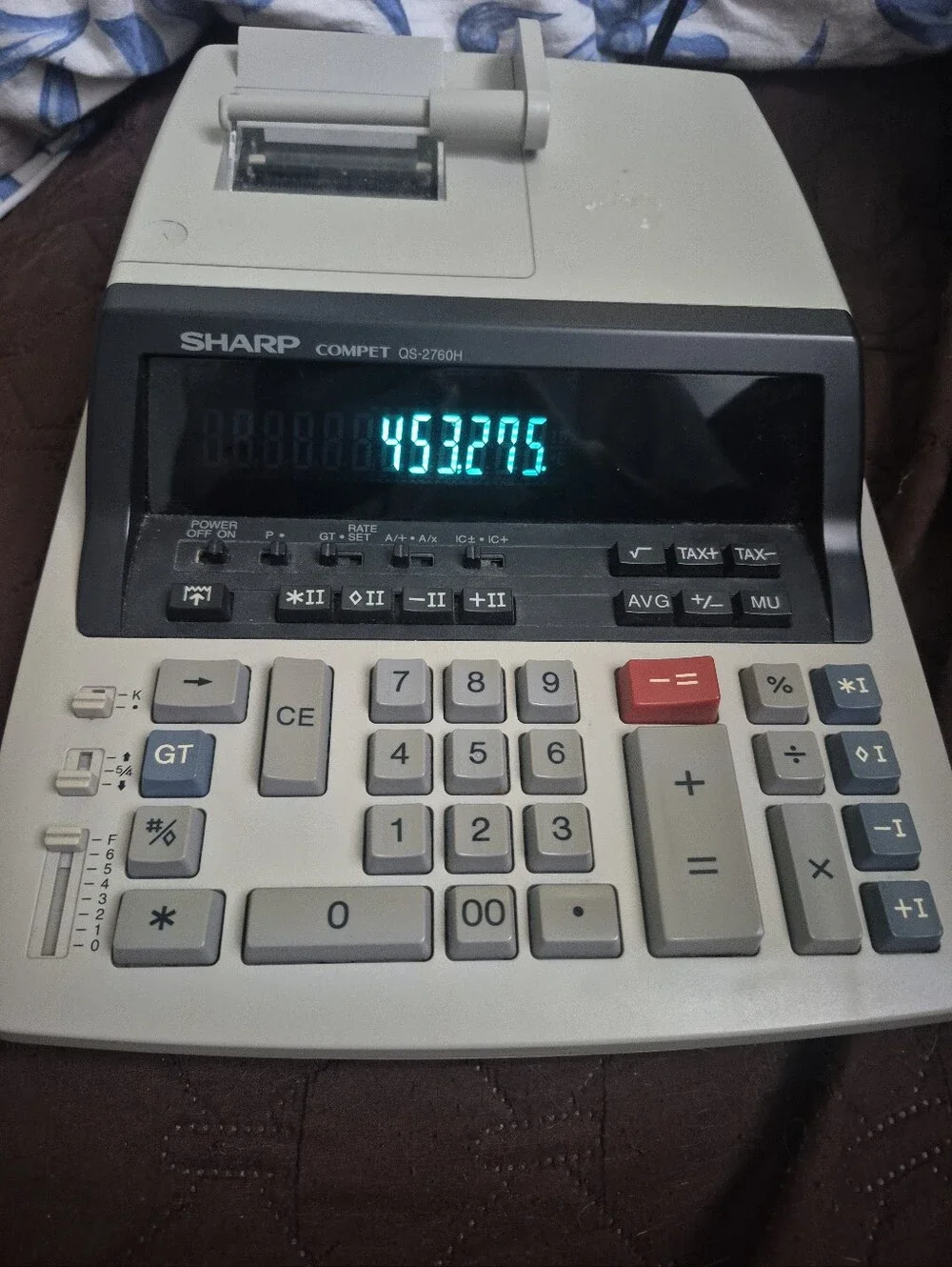 Vintage Sharp Compet QS-2760H Calculator - WORKS GREAT!!